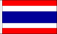 Thailand Hand Waving Flags